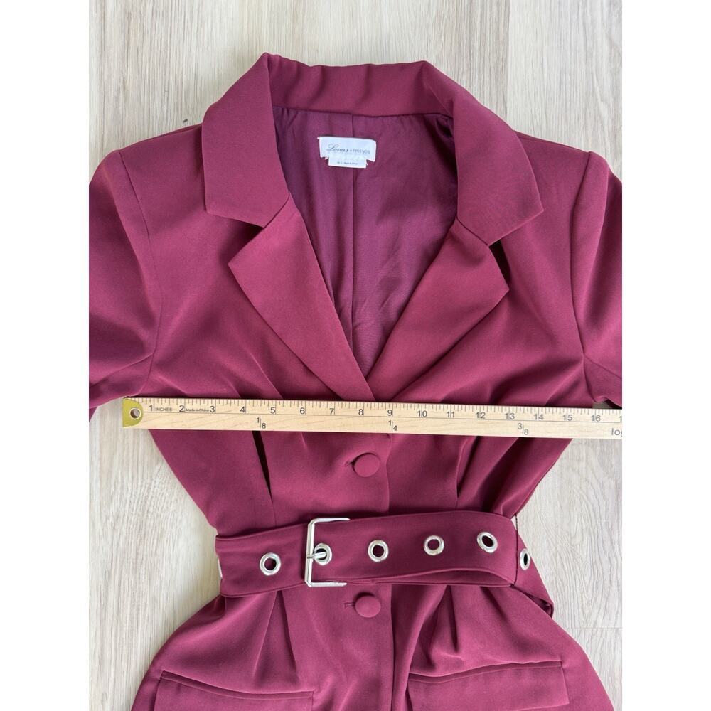 Lovers And Friends Women’s Wade Blazer In Wine Red Size XS - Picture 4 of 7